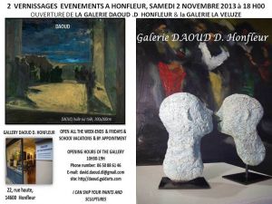 Vernissage ouverture de la galerie Daoud D à Honfleur